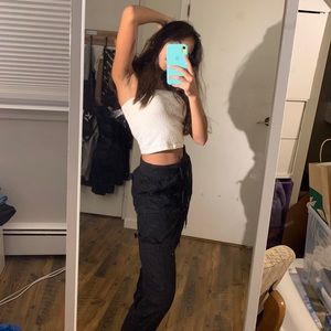 garage black cargo pants